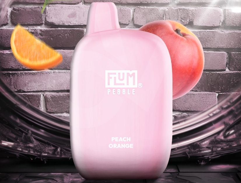 FLUM PEBBLE 6000 Puffs Vape - Brzoskwiniowo Pomarańczowa: Twoja Kieszonkowa Porcja Słonecznej Słodyczy